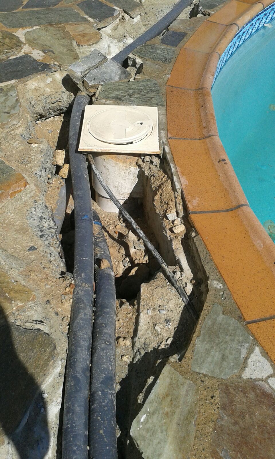 swimming pool pipe leaks